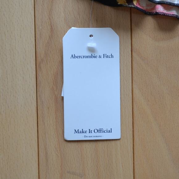 NWT Abercrombie Strapless Midi Dress Floral Size Medium - Picture 3 of 5